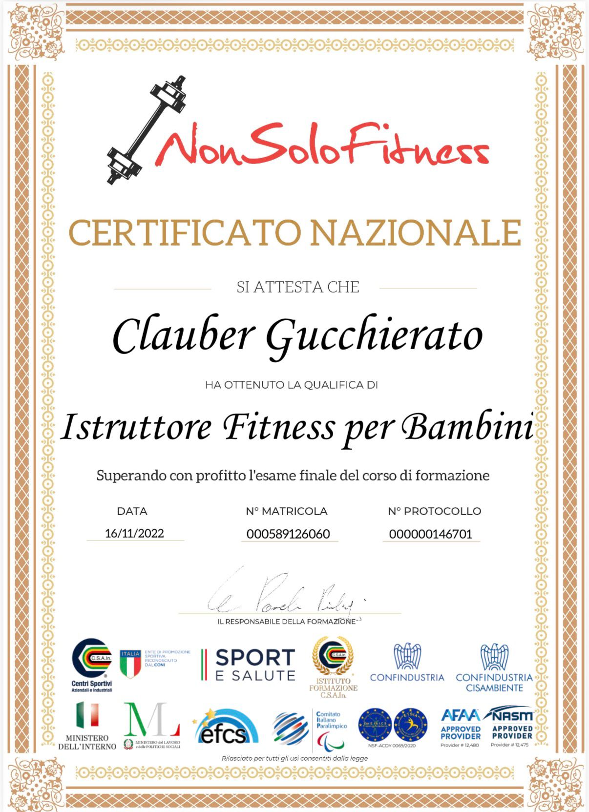 Youth Fitness Instructor (2022)